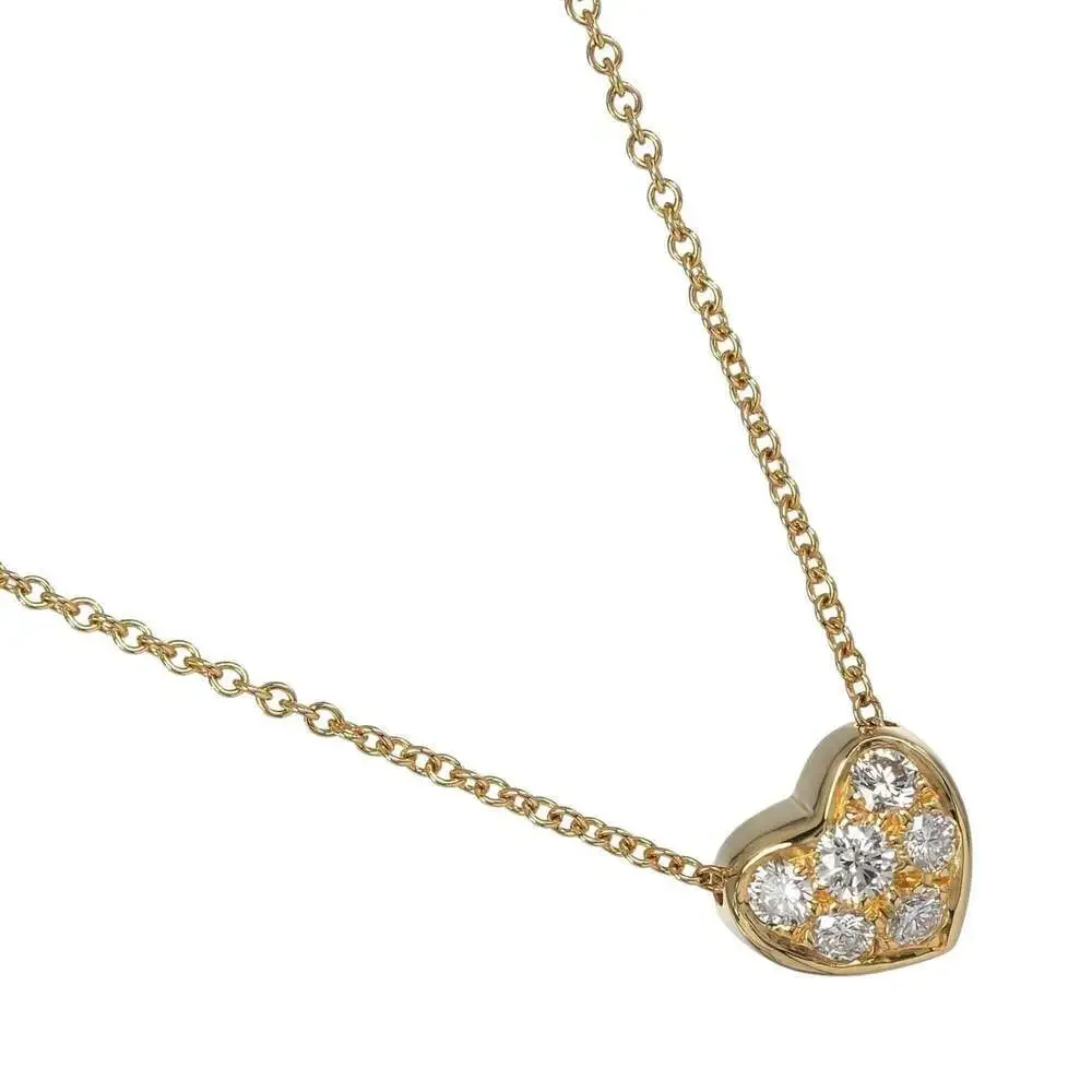 TIFFANY 18k Gold Heart Necklace - Picture 1 of 6